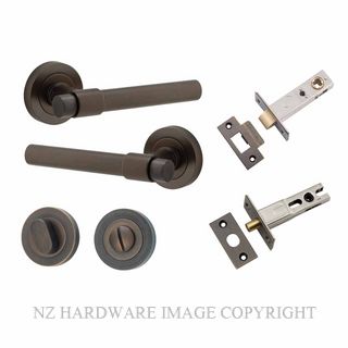 IVER 20621KPRIV60 HELSINKI PRIVACY LATCH KITSET ROUND ROSE SIGNATURE BRASS