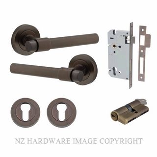 IVER 20621KENTR60KK HELSINKI KEY-KEY ENTRANCE LOCK KITSET ROUND ROSE SIGNATURE BRASS