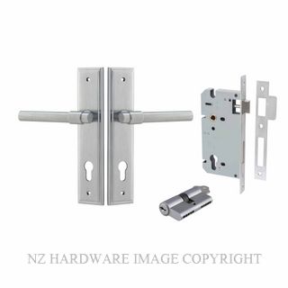 IVER 12402KENTR60KK HELSINKI KEY-KEY ENTRANCE LOCK KITSET STEPPED PLATE BRUSHED CHROME