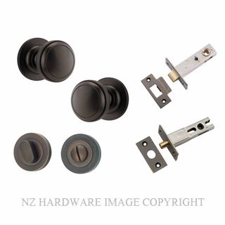 IVER 0211KPRIV60 PADDINGTON PRIVACY LATCH KITSET ROUND ROSE SIGNATURE BRASS