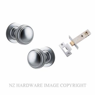 IVER 0215KPASS60 PADDINGTON PASSAGE LATCH KITSET ROUND ROSE BRUSHED CHROME