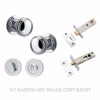 IVER 0214KPRIV60 PADDINGTON PRIVACY LATCH KITSET ROUND ROSE CHROME PLATE