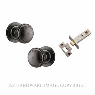 IVER 0217KPASS60 PADDINGTON PASSAGE LATCH KITSET ROUND ROSE DISTRESSED NICKEL