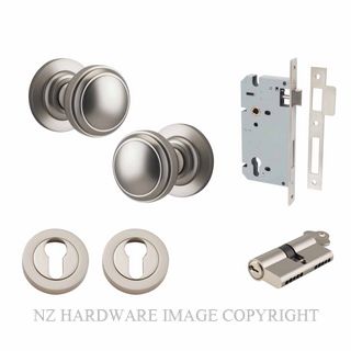 IVER 0219KENTR60KK PADDINGTON KEY-KEY ENTRANCE LOCK KITSET ROUND ROSE SATIN NICKEL