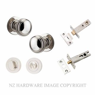 IVER 0218KPRIV60 PADDINGTON PRIVACY LATCH KITSET ROUND ROSE POLISHED NICKEL