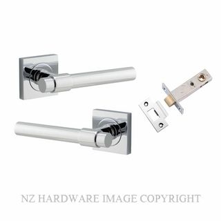 IVER 21204KPASS60 HELSINKI PASSAGE LATCH KITSET SQUARE ROSE CHROME PLATE
