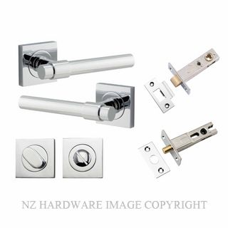 IVER 21204KPRIV60 HELSINKI PRIVACY LATCH KITSET SQUARE ROSE CHROME PLATE