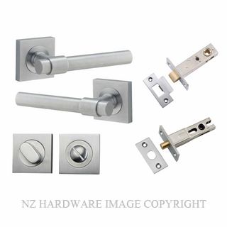 IVER 21205KPRIV60 HELSINKI PRIVACY LATCH KITSET SQUARE ROSE BRUSHED CHROME