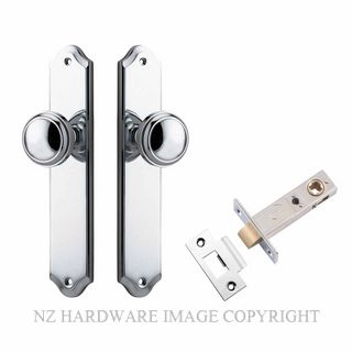 IVER 11826KPASS60 PADDINGTON PASSAGE LATCH KITSET SHOULDERED PLATE CHROME PLATE