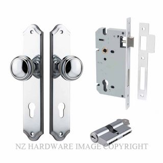 IVER 11826KENTR60KK PADDINGTON KEY-KEY ENTRANCE LOCK KITSET SHOULDERED PLATE CHROME PLATE