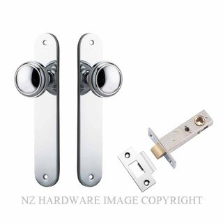 IVER 11832KPASS60 PADDINGTON PASSAGE LATCH KITSET OVAL PLATE CHROME PLATE