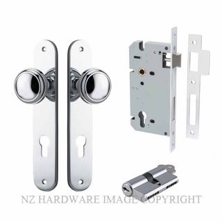 IVER 11832KENTR60KK PADDINGTON KEY-KEY ENTRANCE LOCK KITSET OVAL PLATE CHROME PLATE
