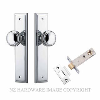 IVER 11838KPASS60 PADDINGTON PASSAGE LATCH KITSET STEPPED PLATE CHROME PLATE