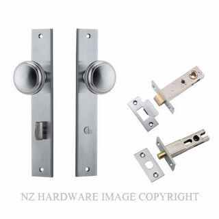 IVER 12320KPRIV60 PADDINGTON PRIVACY LATCH KITSET RECTANGULAR PLATE BRUSHED CHROME