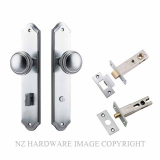 IVER 12326KPRIV60 PADDINGTON PRIVACY LATCH KITSET SHOULDERED PLATE BRUSHED CHROME