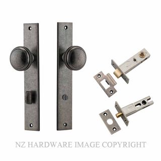 IVER 13820KPRIV60 PADDINGTON PRIVACY LATCH KITSET RECTANGULAR PLATE DISTRESSED NICKEL