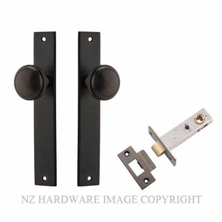 IVER 10820KPASS60 PADDINGTON PASSAGE LATCH KITSET RECTANGULAR PLATE SIGNATURE BRASS