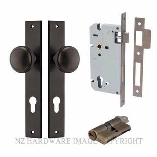 IVER 10820KENTR60KK PADDINGTON KEY-KEY ENTRANCE LOCK KITSET RECTANGULAR PLATE SIGNATURE BRASS