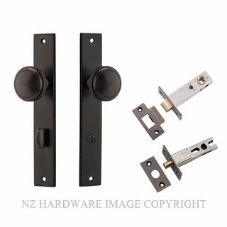 IVER 10820KPRIV60 PADDINGTON PRIVACY LATCH KITSET RECTANGULAR PLATE SIGNATURE BRASS