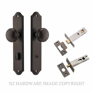 IVER 10826KPRIV60 PADDINGTON PRIVACY LATCH KITSET SHOULDERED PLATE SIGNATURE BRASS