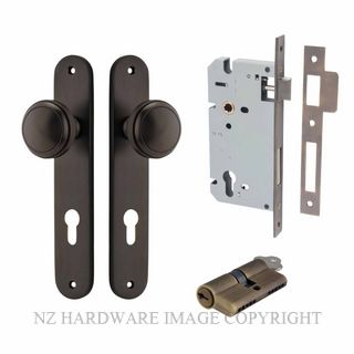 IVER 10832KENTR60KK PADDINGTON KEY-KEY ENTRANCE LOCK KITSET OVAL PLATE SIGNATURE BRASS