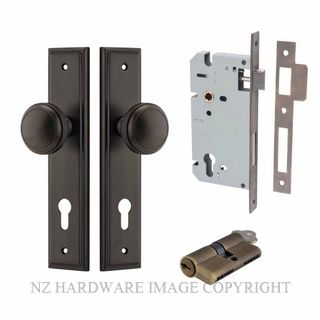 IVER 10838KENTR60KK PADDINGTON KEY-KEY ENTRANCE LOCK KITSET STEPPED PLATE SIGNATURE BRASS