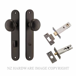 IVER 10832KPRIV60 PADDINGTON PRIVACY LATCH KITSET OVAL PLATE SIGNATURE BRASS