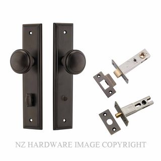 IVER 10838KPRIV60 PADDINGTON PRIVACY LATCH KITSET STEPPED PLATE SIGNATURE BRASS