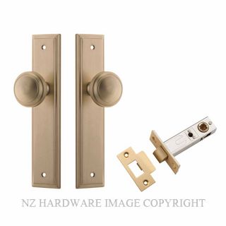 IVER 15338KPASS60 PADDINGTON PASSAGE LATCH KITSET STEPPED PLATE BRUSHED BRASS