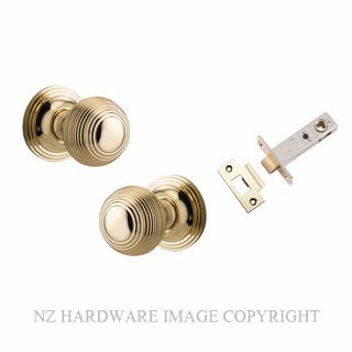 IVER 0220KPASS60 GUILDFORD PASSAGE LATCH KITSET ROUND ROSE POLISHED BRASS