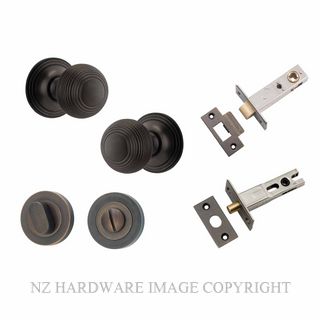 IVER 0221KPRIV60 GUILDFORD PRIVACY LATCH KITSET ROUND ROSE SIGNATURE BRASS