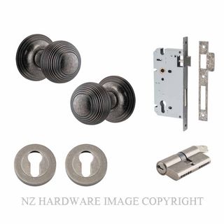 IVER 0227KENTR60KK GUILDFORD KEY-KEY ENTRANCE LOCK KITSET ROUND ROSE DISTRESSED NICKEL