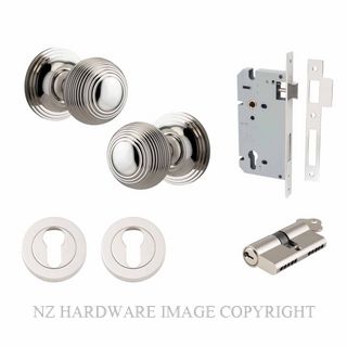 IVER 0228KENTR60KK GUILDFORD KEY-KEY ENTRANCE LOCK KITSET ROUND ROSE POLISHED NICKEL