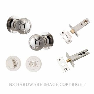 IVER 0228KPRIV60 GUILDFORD PRIVACY LATCH KITSET ROUND ROSE POLISHED NICKEL