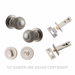 IVER 0229KPRIV60 GUILDFORD PRIVACY LATCH KITSET ROUND ROSE SATIN NICKEL