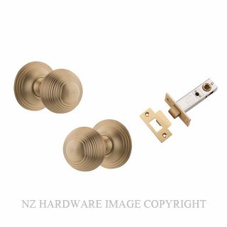 IVER 0254KPASS60 GUILDFORD PASSAGE LATCH KITSET ROUND ROSE BRUSHED BRASS