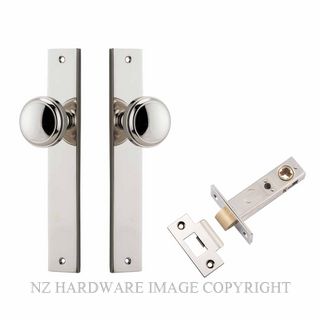 IVER 14320KPASS60 PADDINGTON PASSAGE LATCH KITSET RECTANGULAR PLATE POLISHED NICKEL