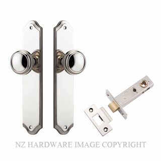 IVER 14326KPASS60 PADDINGTON PASSAGE LATCH KITSET SHOULDERED PLATE POLISHED NICKEL