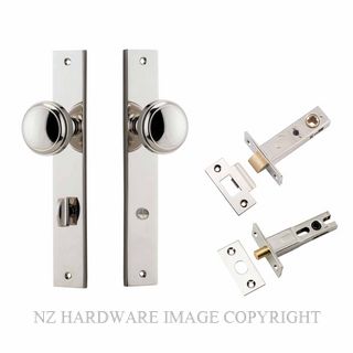 IVER 14320KPRIV60 PADDINGTON PRIVACY LATCH KITSET RECTANGULAR PLATE POLISHED NICKEL