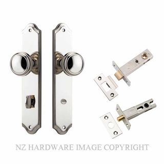 IVER 14326KPRIV60 PADDINGTON PRIVACY LATCH KITSET SHOULDERED PLATE POLISHED NICKEL
