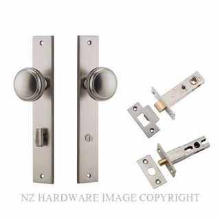 IVER 14820KPRIV60 PADDINGTON PRIVACY LATCH KITSET RECTANGULAR PLATE SATIN NICKEL