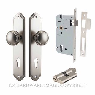 IVER 14826KENTR60KK PADDINGTON KEY-KEY ENTRANCE LOCK KITSET SHOULDERED PLATE SATIN NICKEL
