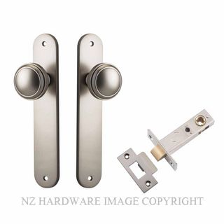 IVER 14832KPASS60 PADDINGTON PASSAGE LATCH KITSET OVAL PLATE SATIN NICKEL