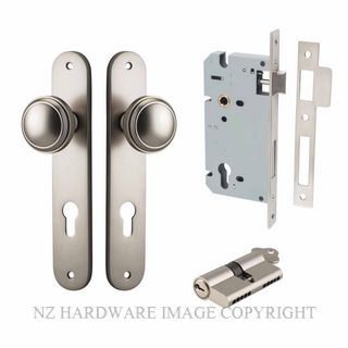 IVER 14832KENTR60KK PADDINGTON KEY-KEY ENTRANCE LOCK KITSET OVAL PLATE SATIN NICKEL