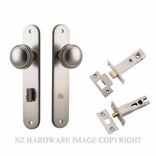 IVER 14832KPRIV60 PADDINGTON PRIVACY LATCH KITSET OVAL PLATE SATIN NICKEL