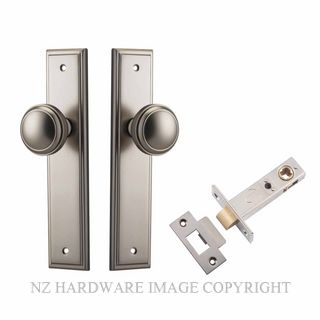 IVER 14838KPASS60 PADDINGTON PASSAGE LATCH KITSET STEPPED PLATE SATIN NICKEL