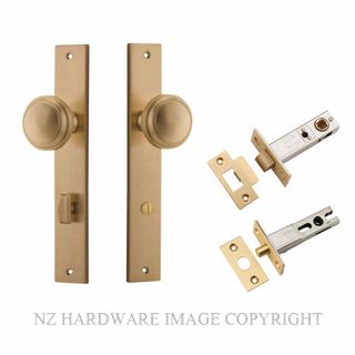 IVER 15320KPRIV60 PADDINGTON PRIVACY LATCH KITSET RECTANGULAR PLATE BRUSHED BRASS
