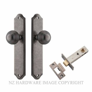 IVER 13830KPASS60 GUILDFORD PASSAGE LATCH KITSET SHOULDERED PLATE DISTRESSED NICKEL