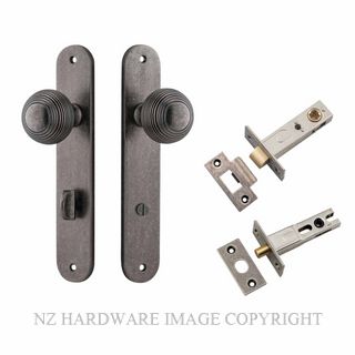 IVER 13836KPRIV60 GUILDFORD PRIVACY LATCH KITSET DISTRESSED NICKEL