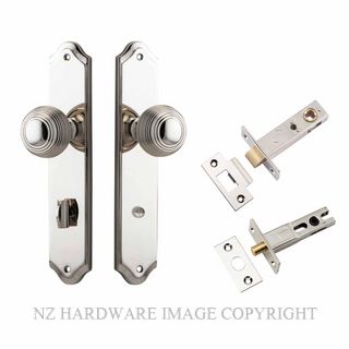 IVER 14330KPRIV60 GUILDFORD PRIVACY LATCH KITSET SHOULDERED PLATE POLISHED NICKEL